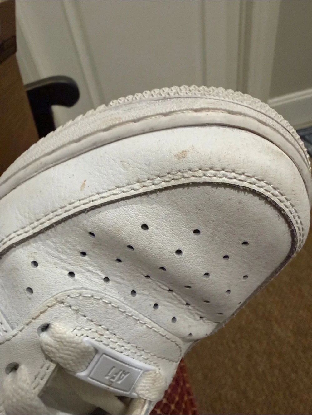 Nike White Air Force 1 High Top Sneakers